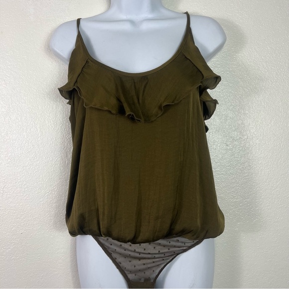 Free People Tops - Intimately Free People Green Bodysuit tank top Small
